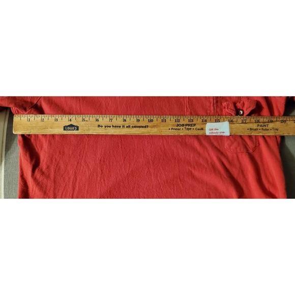 echo unltd Deep Red V NECK Large - Picture 4 of 6
